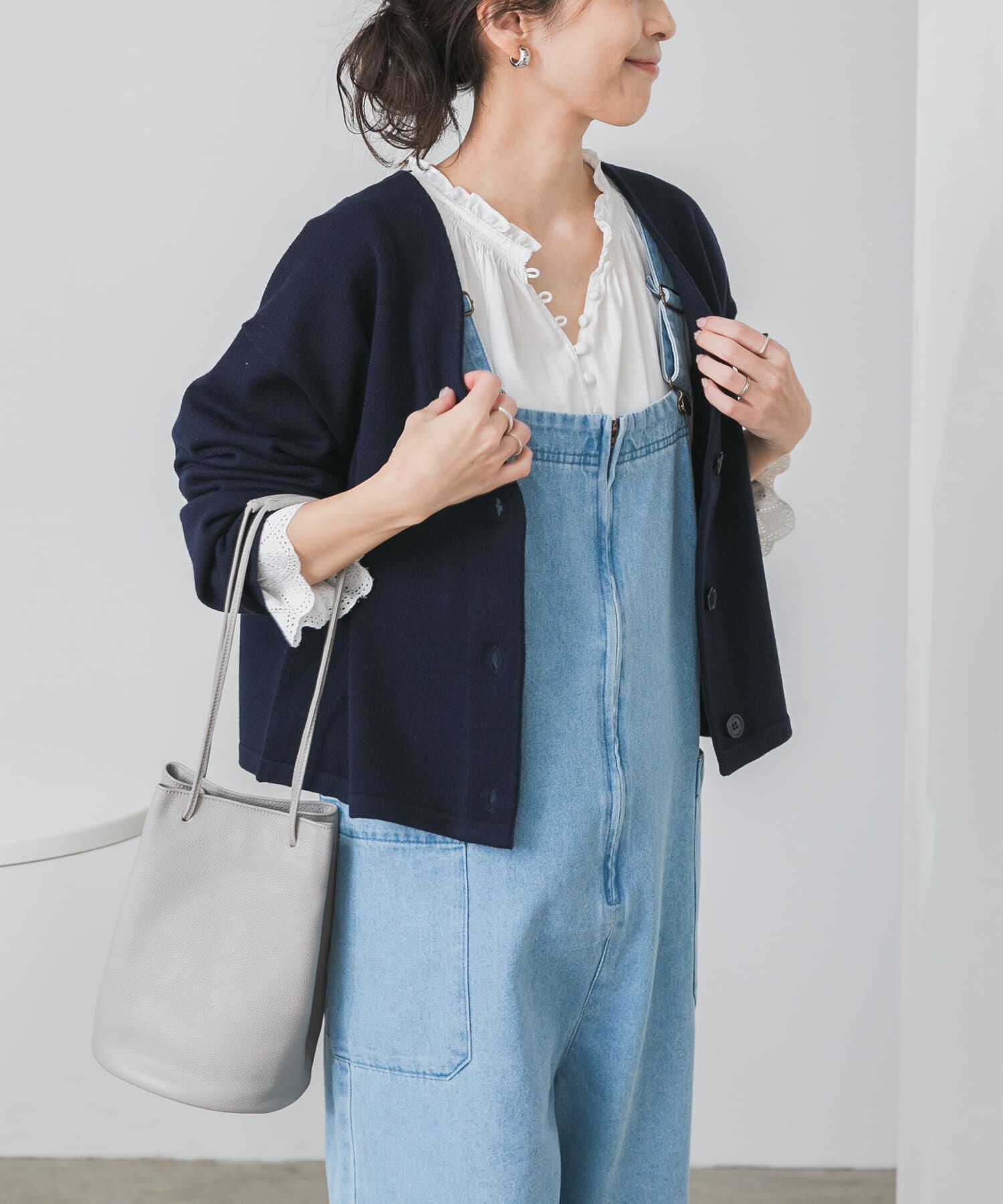 URBAN RESEARCH DOORS「『UR TECH 200日ニット』Vネックカーディガン」|カーディガン|