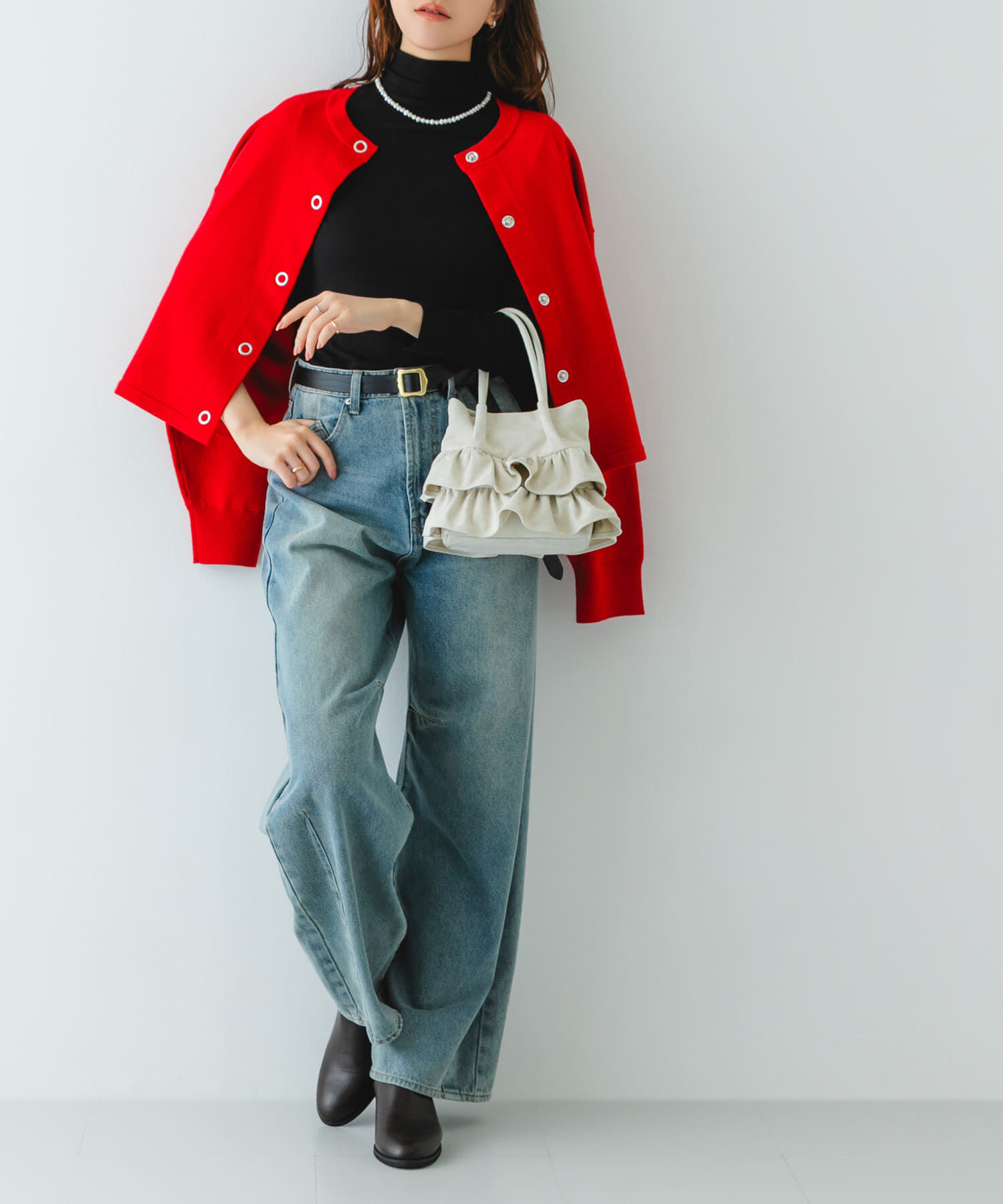 RODE SKO「フリルショルダーハンドバッグ」|ハンドバッグ|