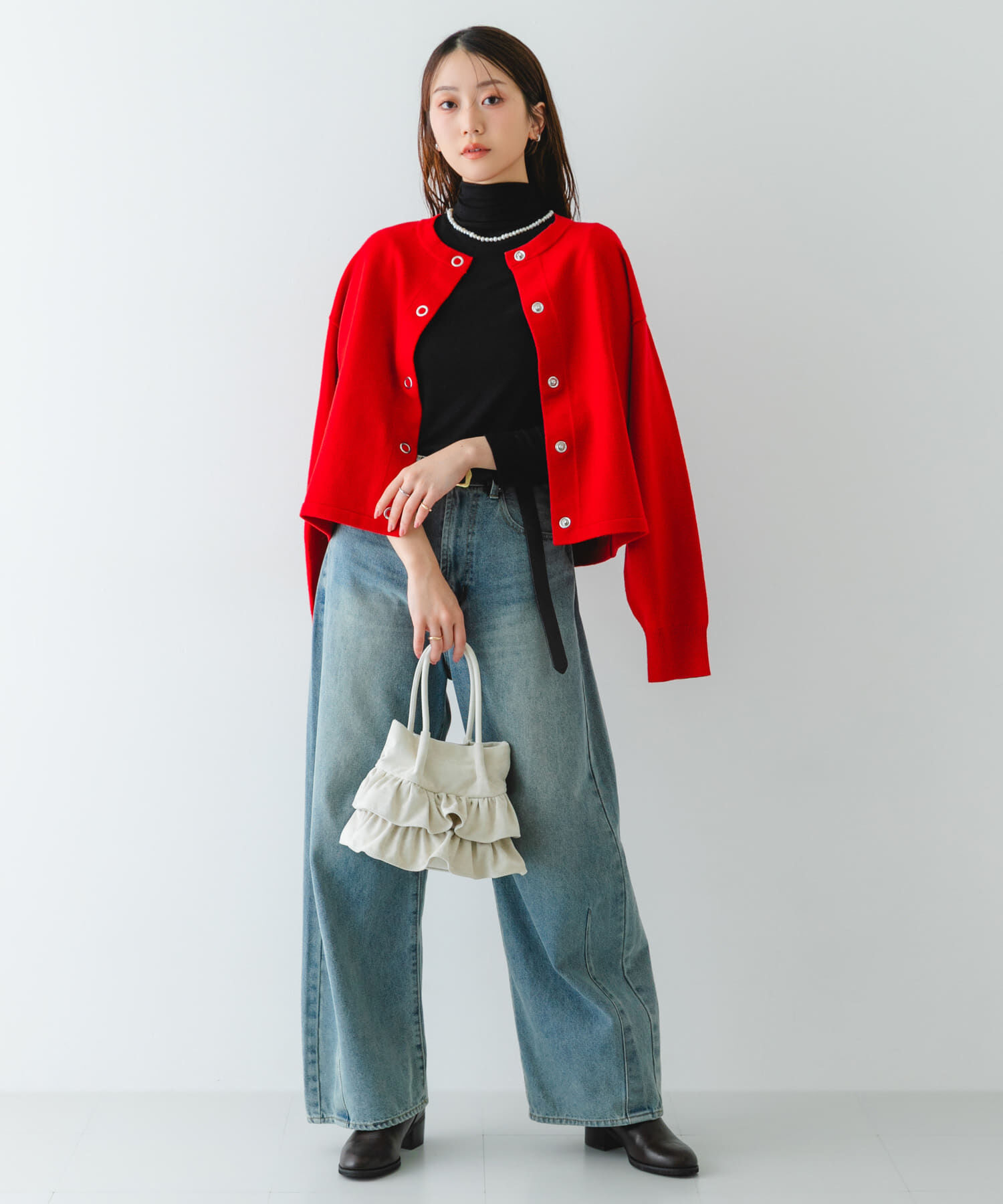 RODE SKO「フリルショルダーハンドバッグ」|ハンドバッグ|