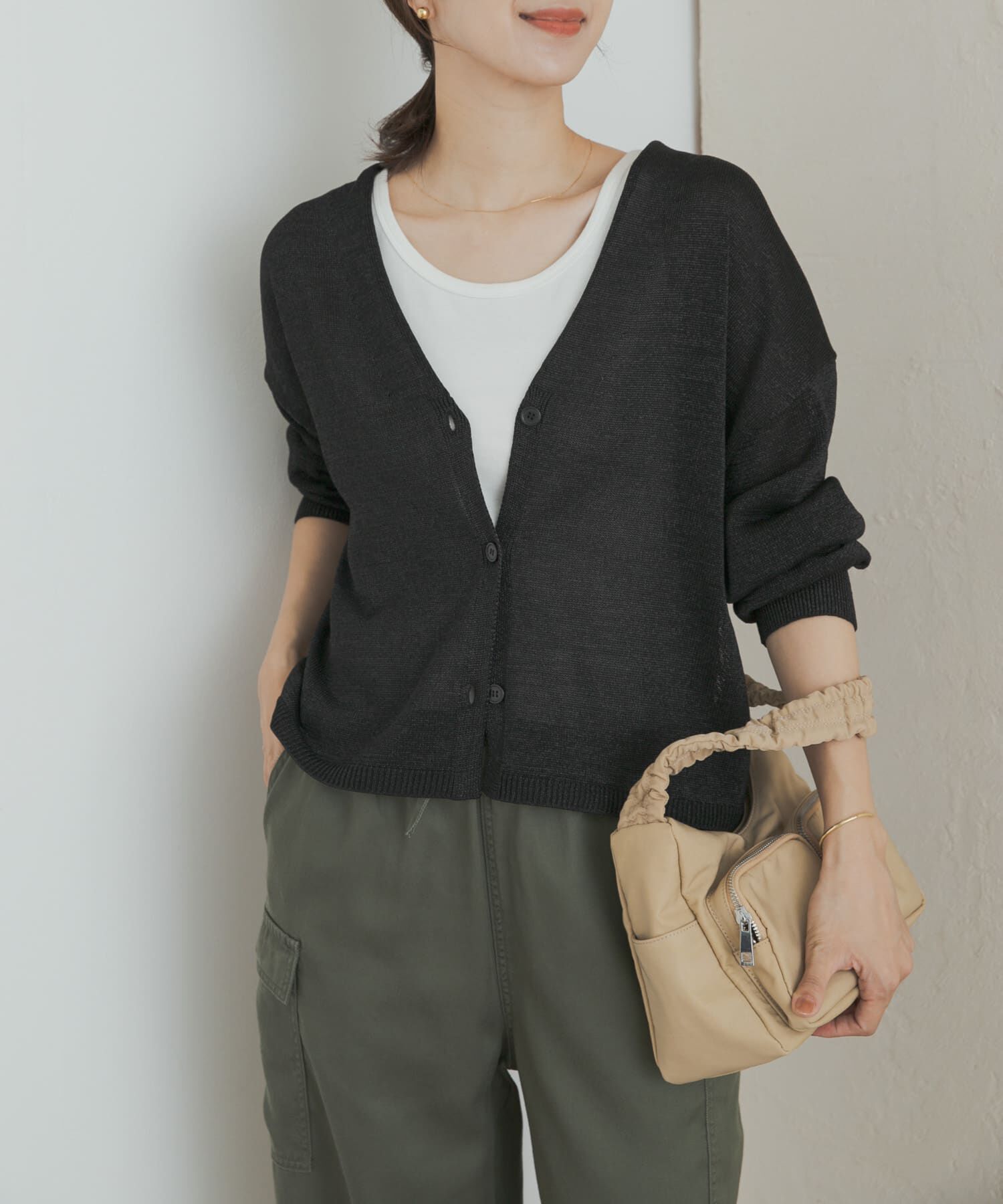 URBAN RESEARCH DOORS「ウォッシャブルドライニットカーディガン」|カーディガン|