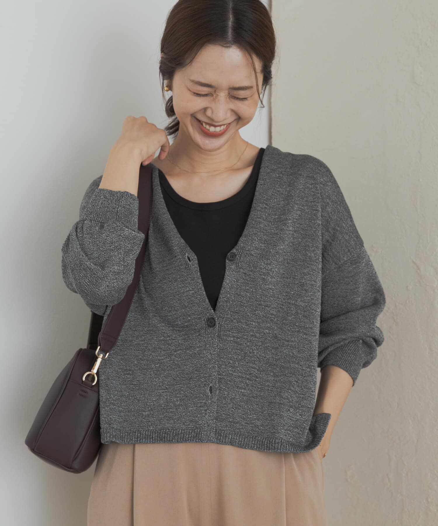 URBAN RESEARCH DOORS「ウォッシャブルドライニットカーディガン」|カーディガン|