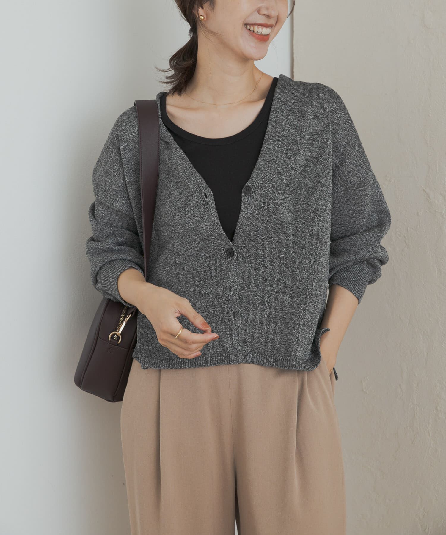 URBAN RESEARCH DOORS「ウォッシャブルドライニットカーディガン」|カーディガン|