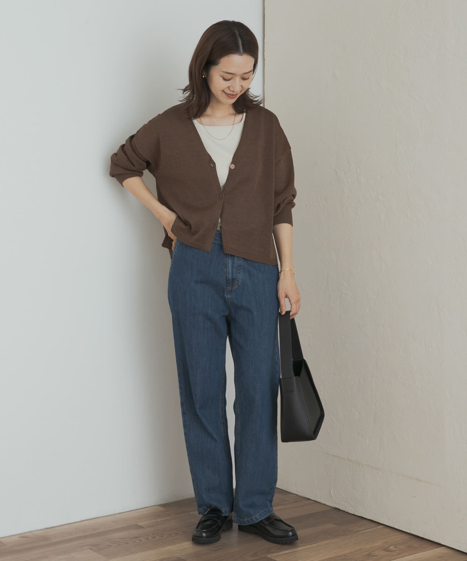 URBAN RESEARCH DOORS「ウォッシャブルドライニットカーディガン」|カーディガン|