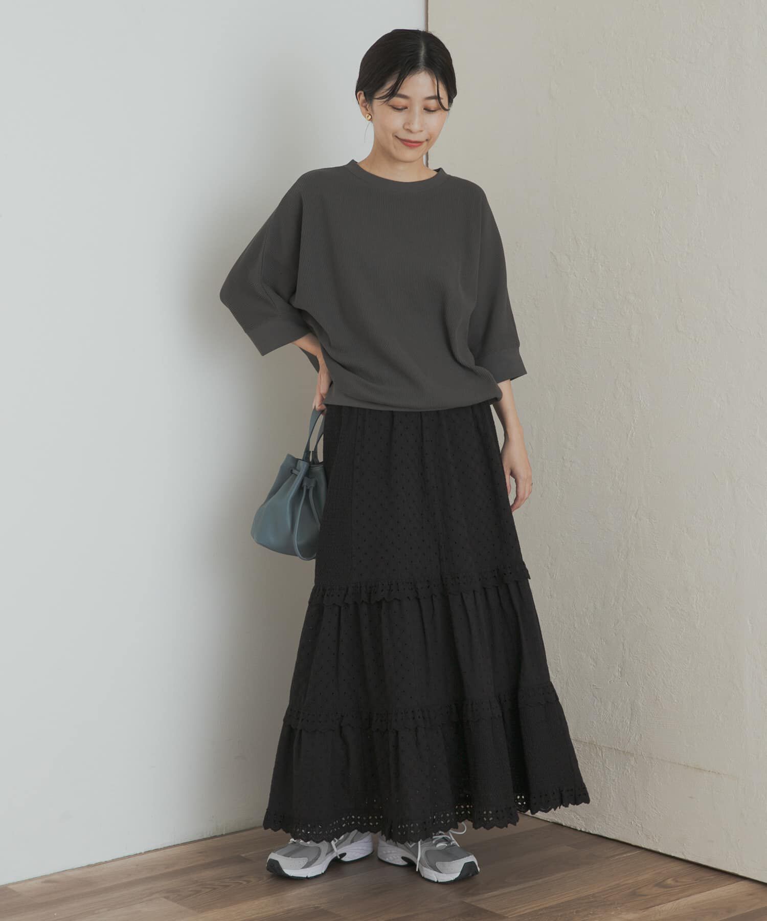 URBAN RESEARCH DOORS「レースティアードスカート」|スカート|