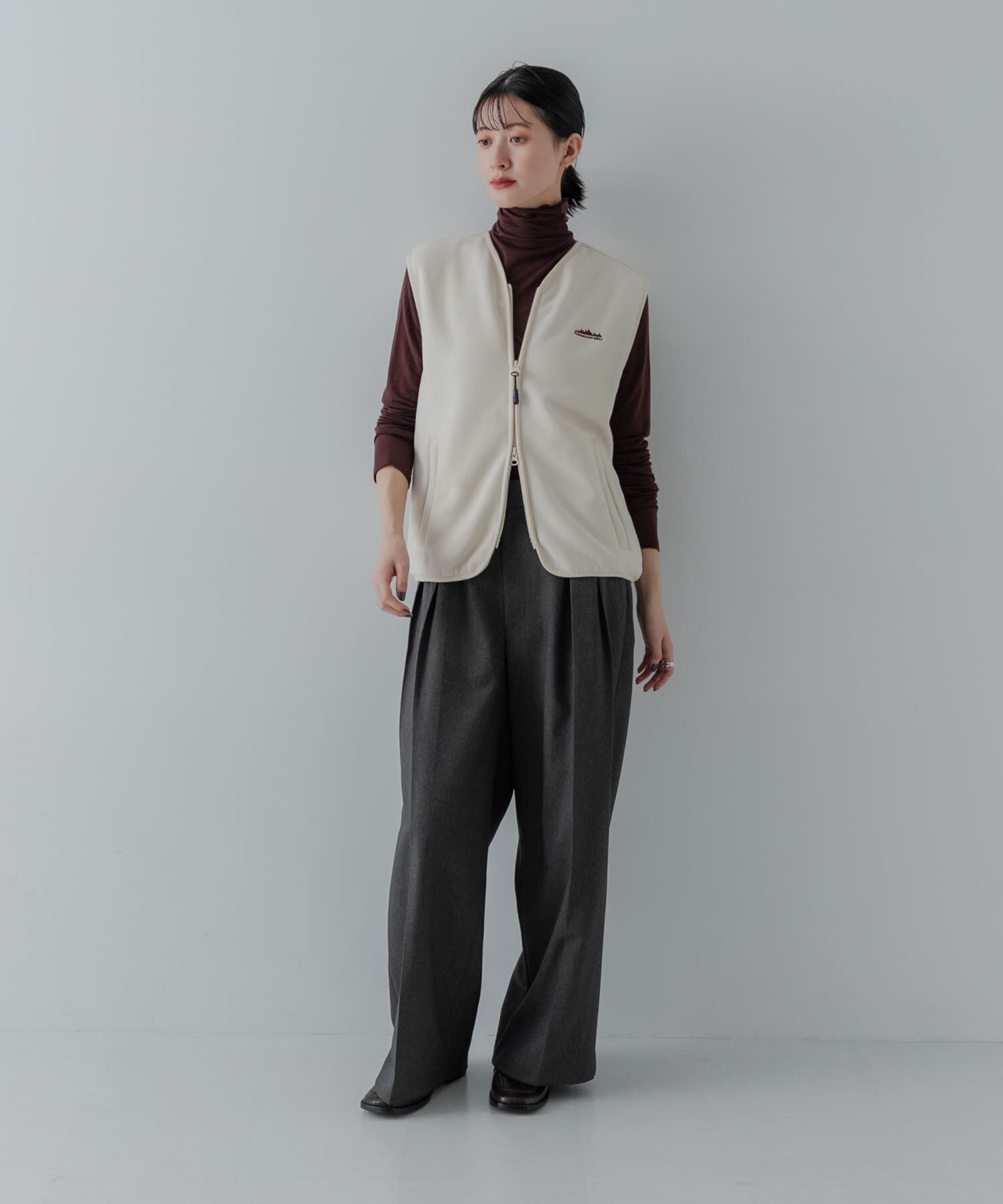 URBAN RESEARCH「『別注』THOUSAND MILE&times;URBAN RESEARCH　KNIT FREECE ZIP VEST」|ベスト・ジレ|