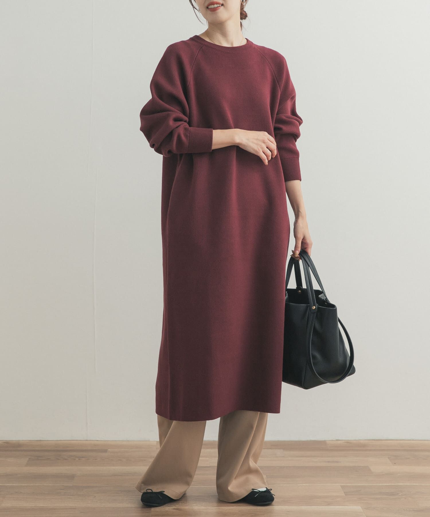 ★新品未使用タグ付き★UR DOORS＊スウェットライクニットワンピース スウェットライクニットワンピース（URBAN RESEARCH DOORS）｜ルミネの