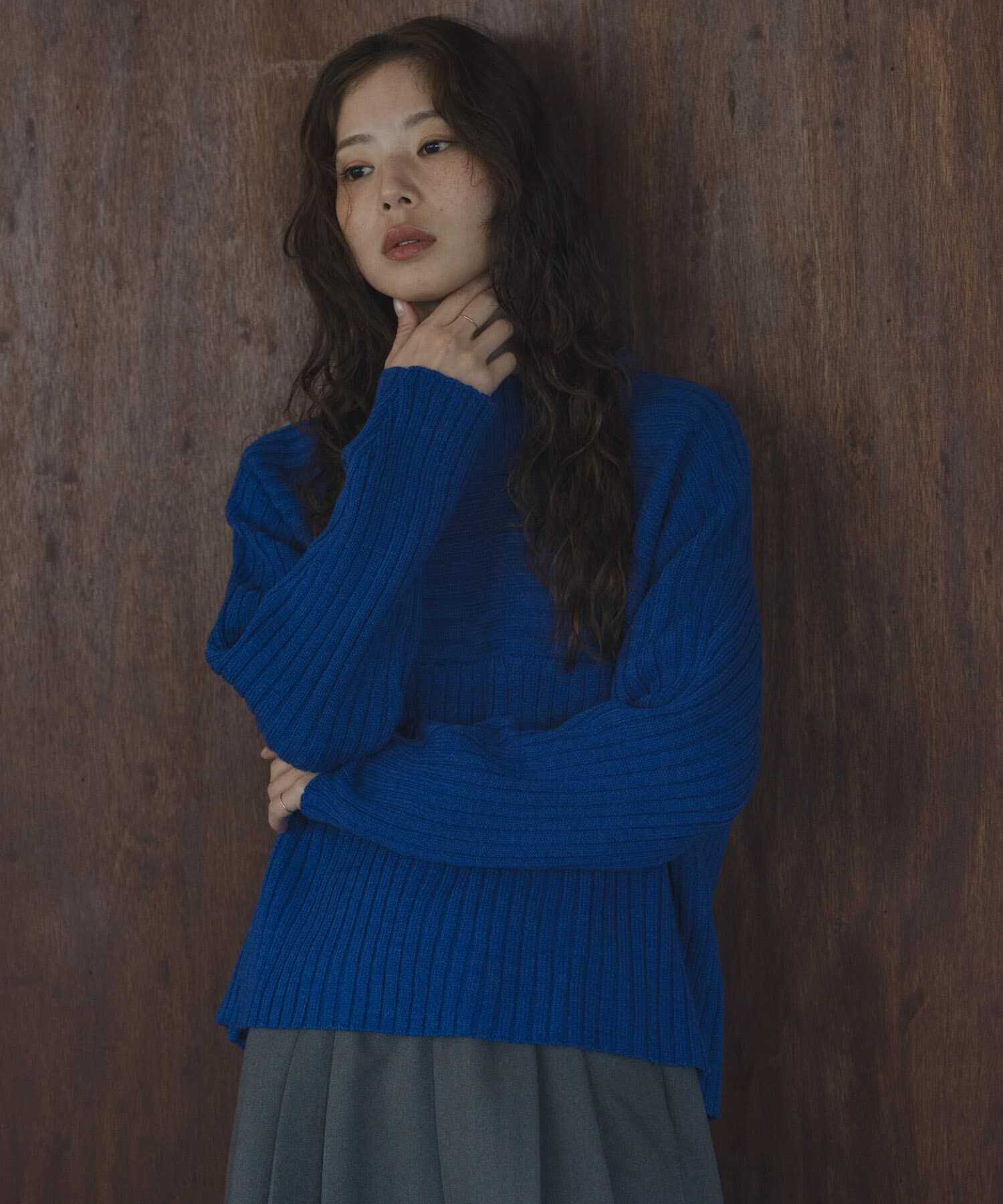 Sonny Label 「ワイドリブ切替えニット」|ニット・セーター|