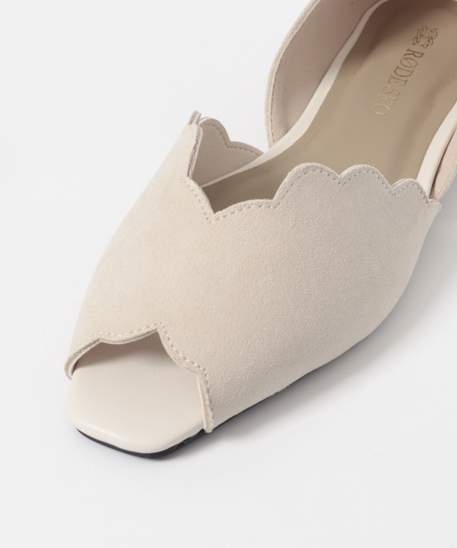 RODE SKO「ピープトゥスカラップセパレートサンダル」|サンダル|