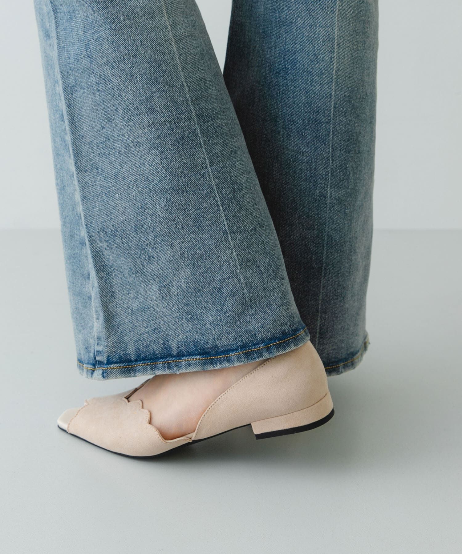 RODE SKO「ピープトゥスカラップセパレートサンダル」|サンダル|