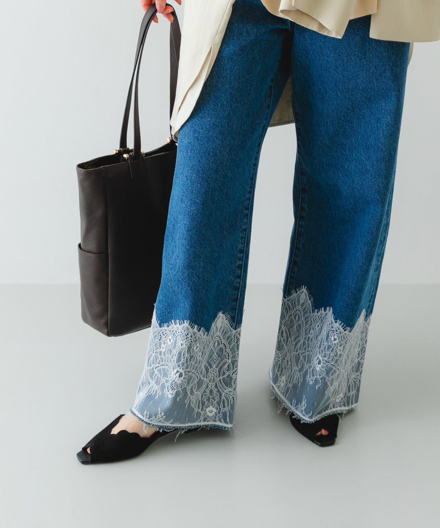 RODE SKO「ピープトゥスカラップセパレートサンダル」|サンダル|