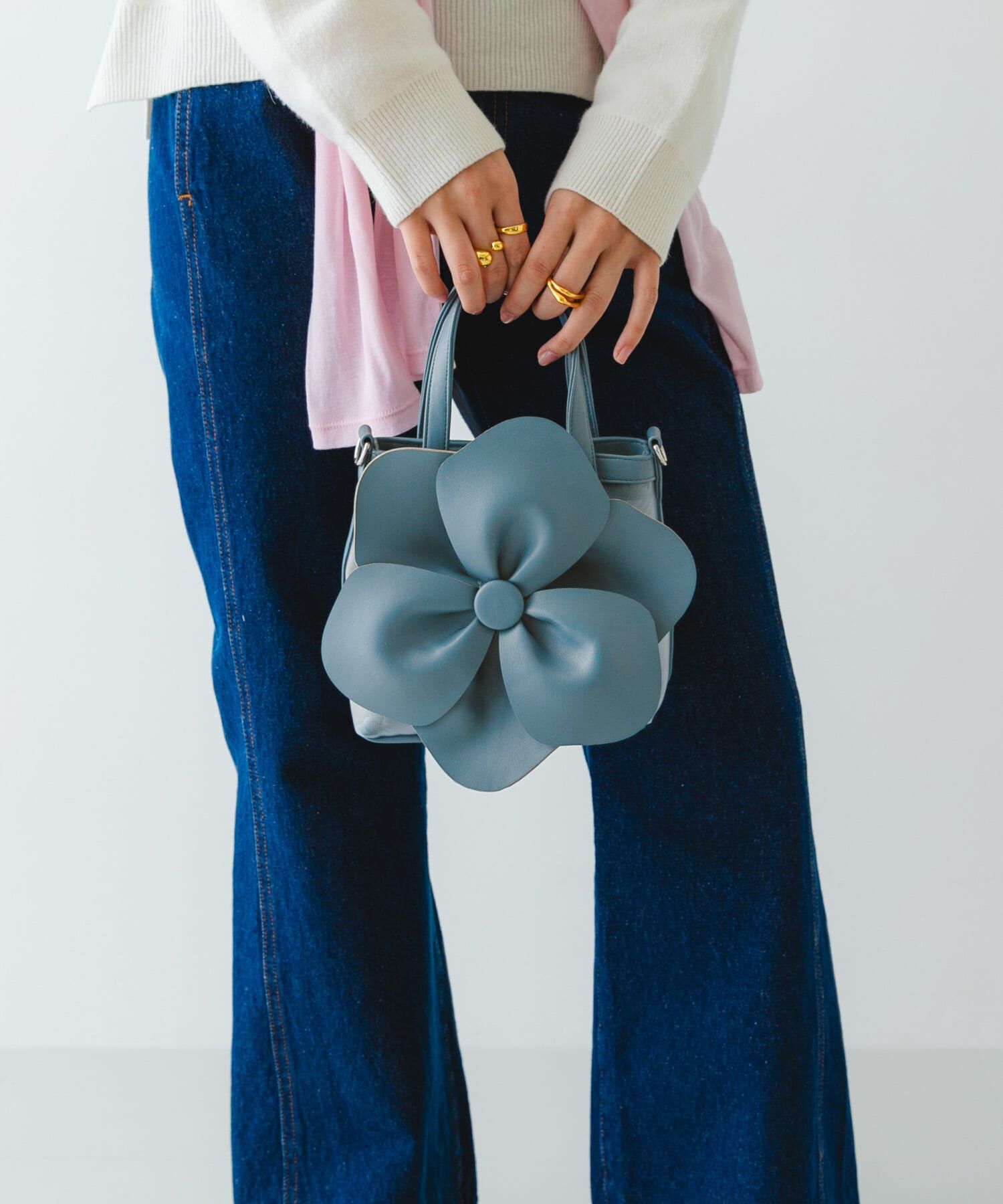 RODE SKO「フラワーモチーフシアーバッグ」|ハンドバッグ|