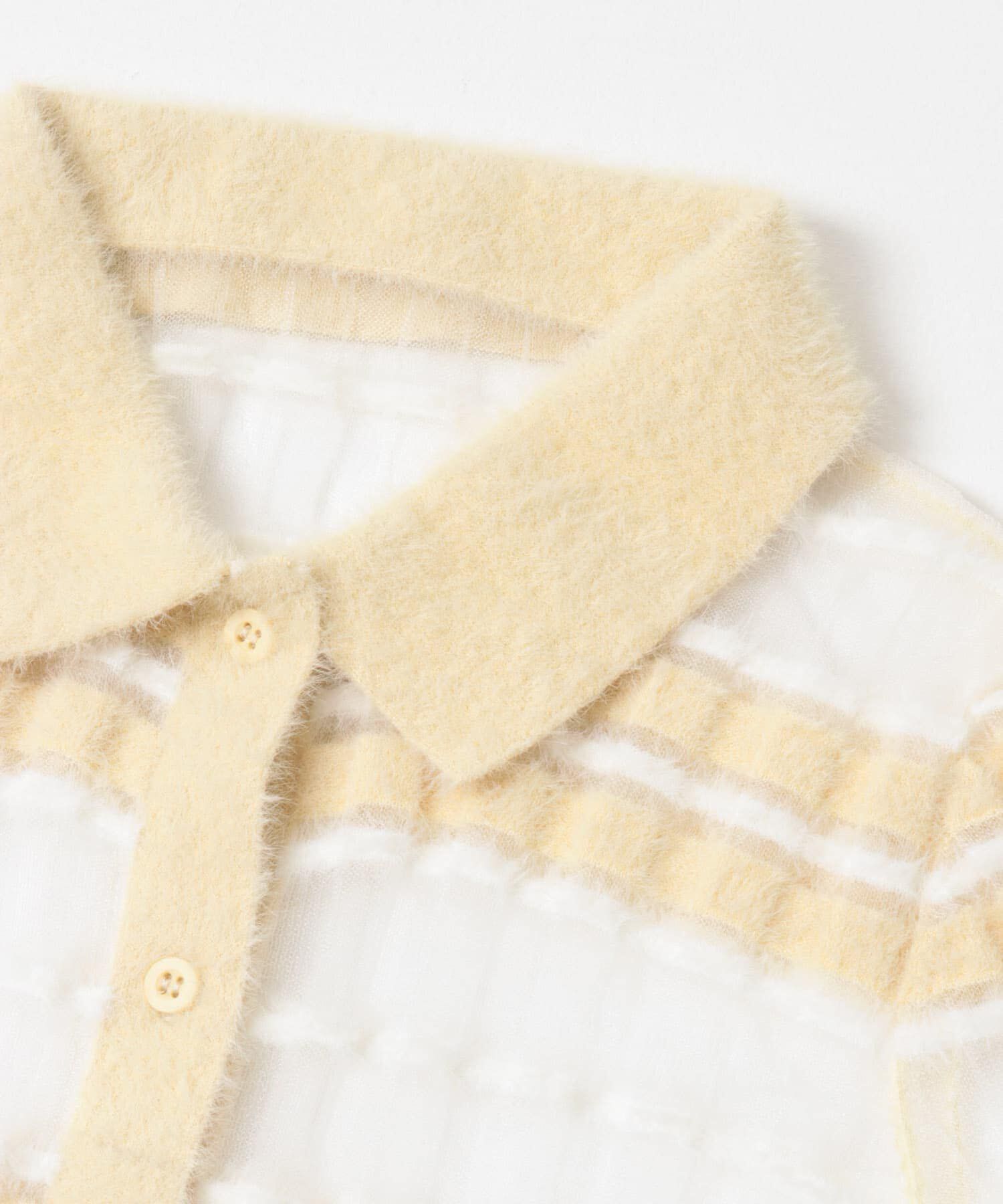  「シアーボーダーフェザーニット」|ニット・セーター|