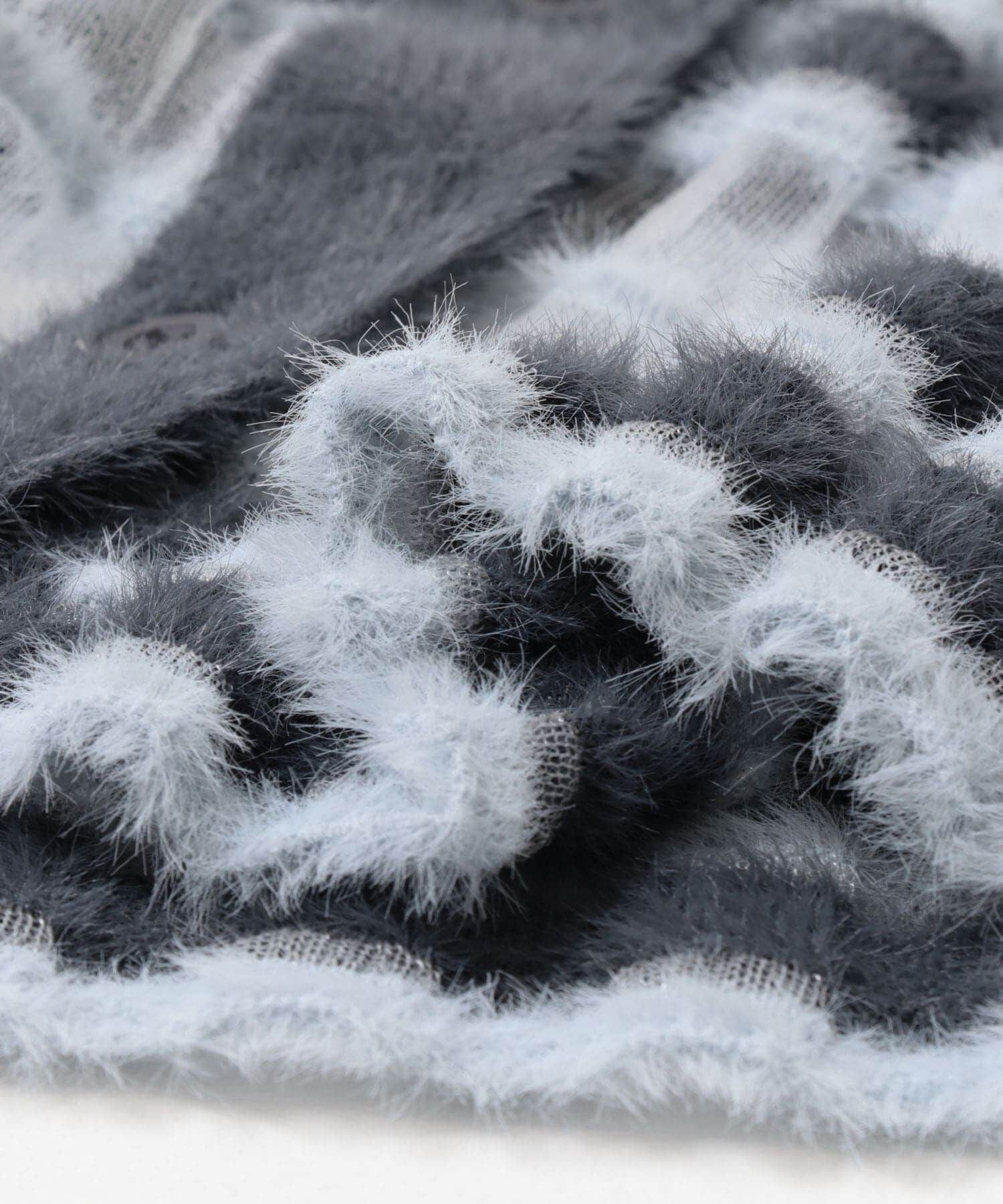  「シアーボーダーフェザーニット」|ニット・セーター|