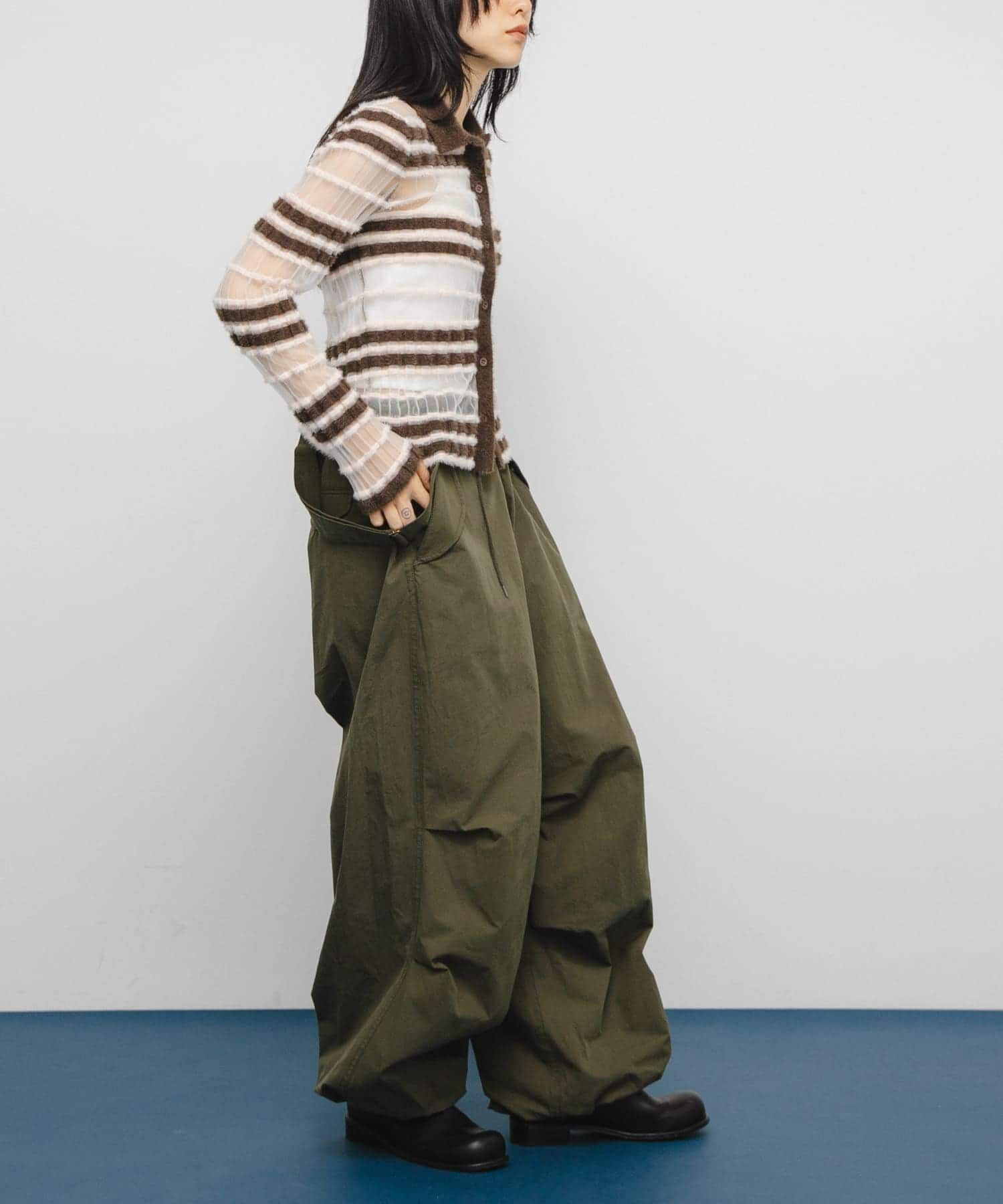  「シアーボーダーフェザーニット」|ニット・セーター|