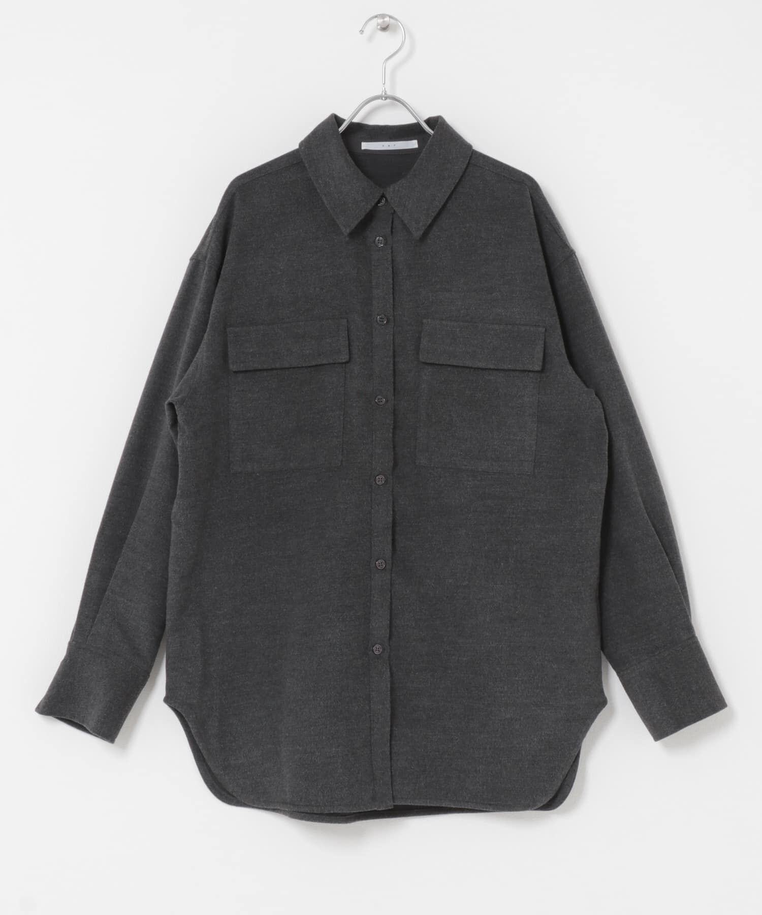  「ウールMIXルーズシャツ」|シャツ・ブラウス|