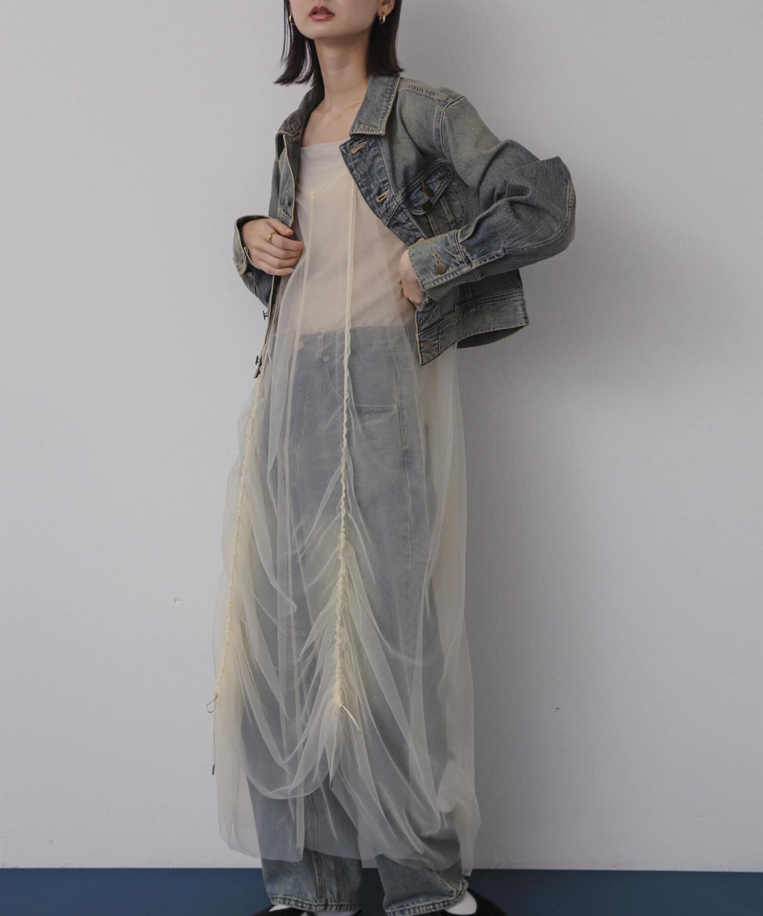 SENSE OF PLACE by URBAN RESEARCH「チュールレイヤードキャミワンピース」|ワンピース|