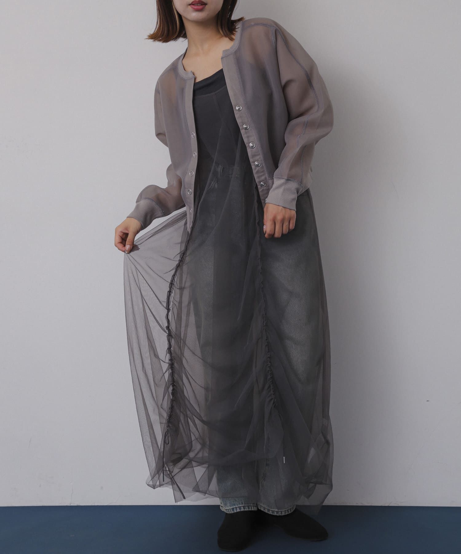 SENSE OF PLACE by URBAN RESEARCH「チュールレイヤードキャミワンピース」|ワンピース|