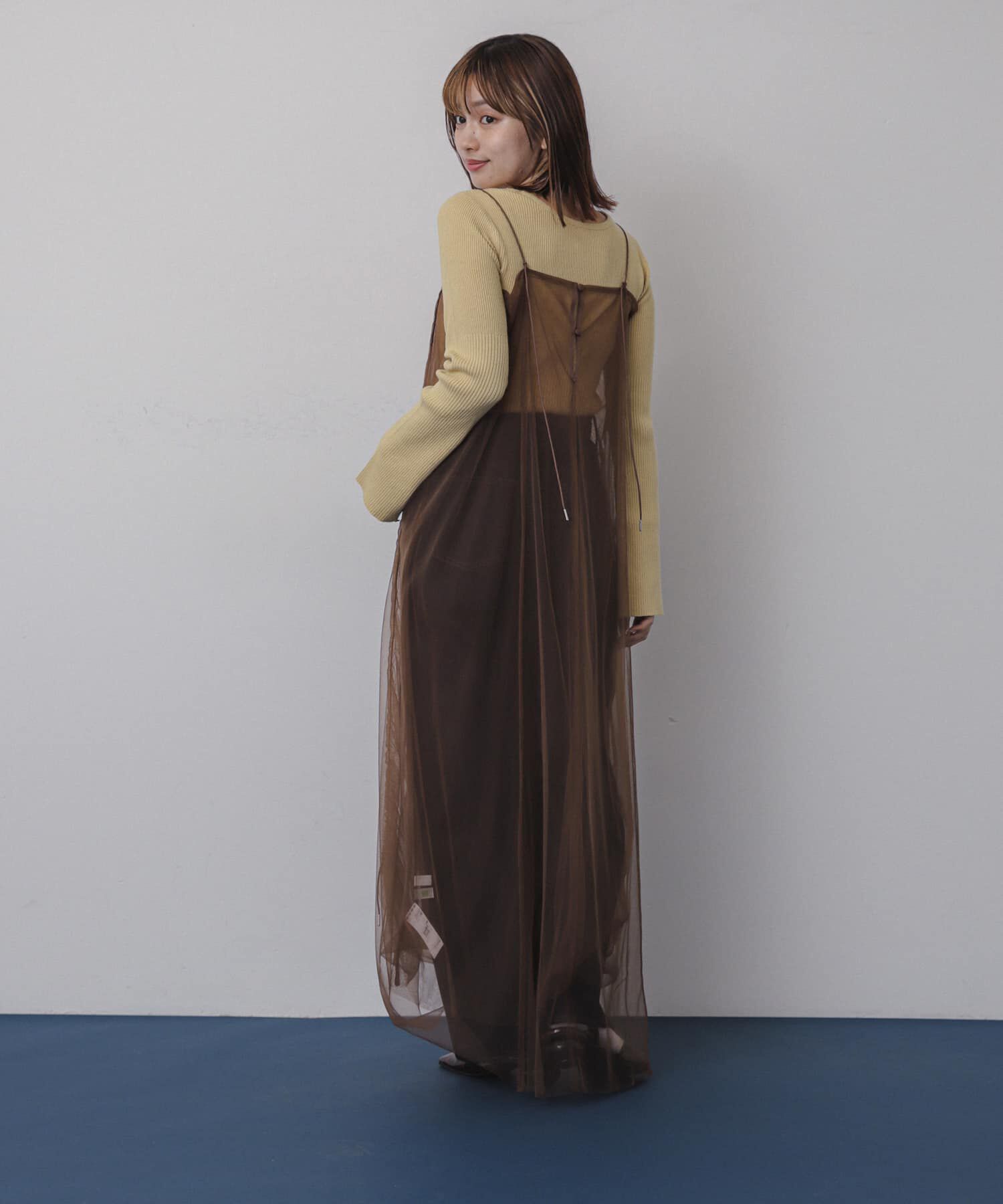 SENSE OF PLACE by URBAN RESEARCH「チュールレイヤードキャミワンピース」|ワンピース|