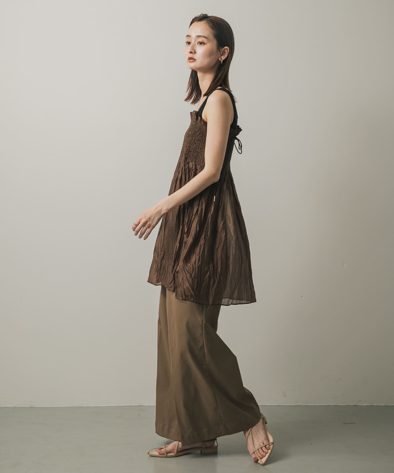 SENSE OF PLACE by URBAN RESEARCH「シャーリングプリーツミニワンピース」|ワンピース|