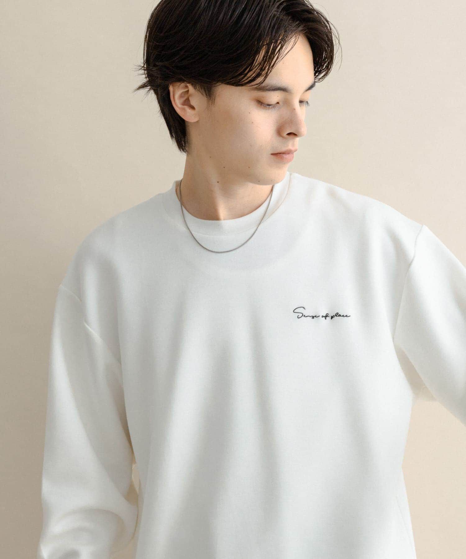 SENSE OF PLACE by URBAN RESEARCH「『一部WEB限定カラー』シシュウダンボールポンチロングTシャツ」|Tシャツ・カットソー|