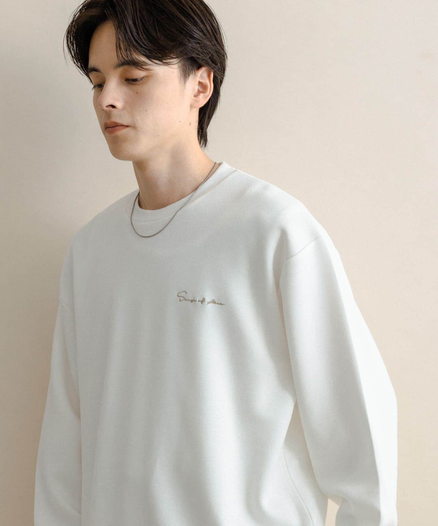 SENSE OF PLACE by URBAN RESEARCH「『一部WEB限定カラー』シシュウダンボールポンチロングTシャツ」|Tシャツ・カットソー|