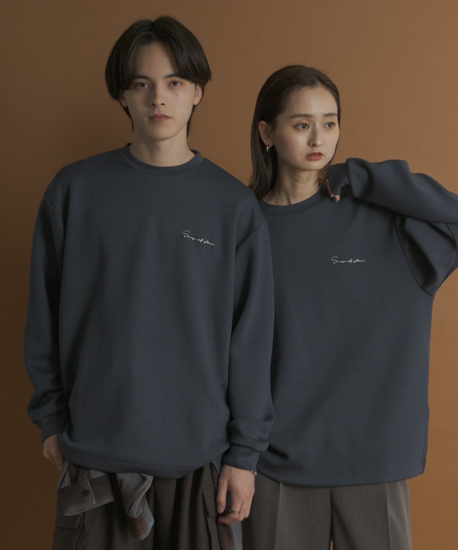 SENSE OF PLACE by URBAN RESEARCH「『一部WEB限定カラー』シシュウダンボールポンチロングTシャツ」|Tシャツ・カットソー|