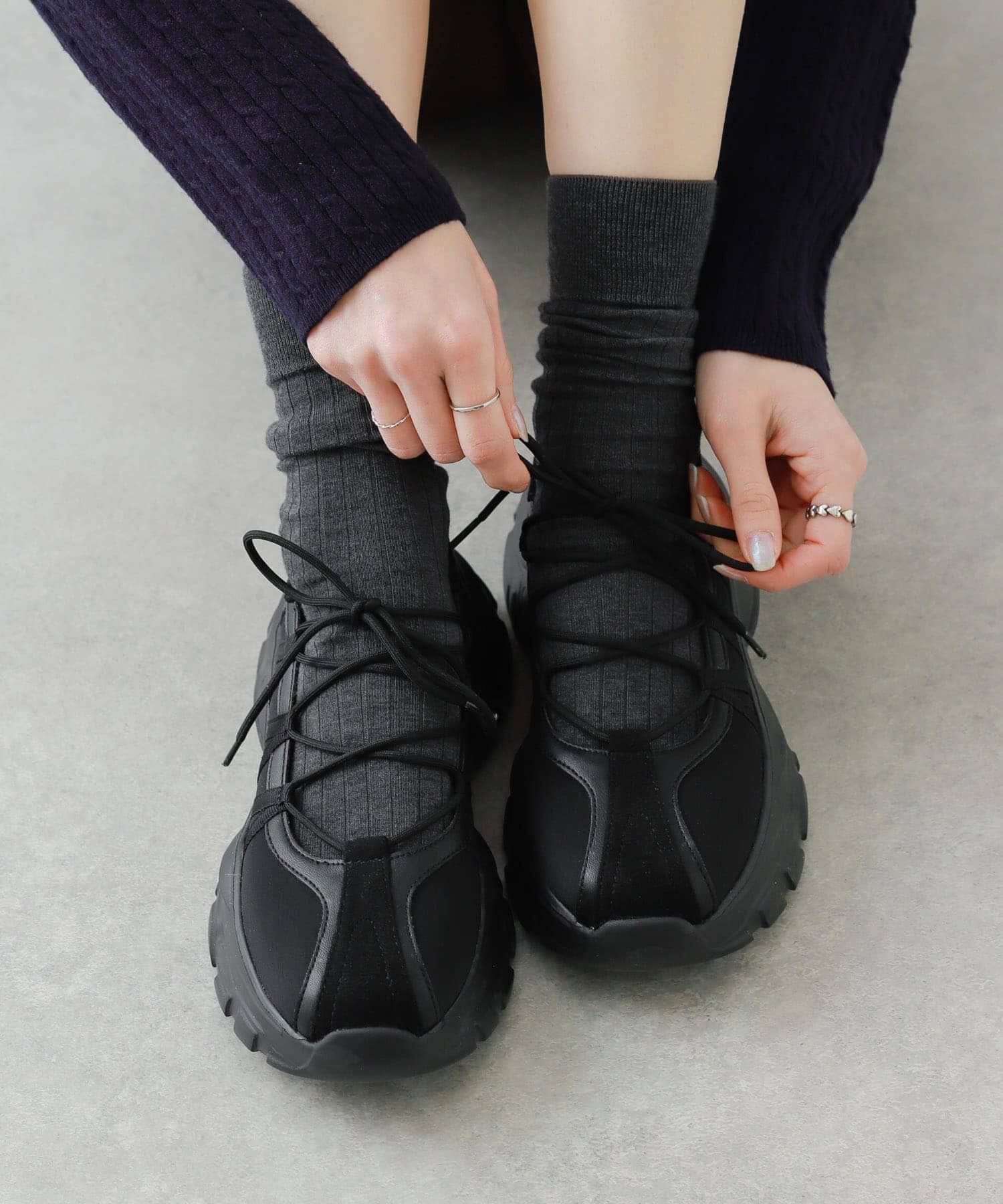 SENSE OF PLACE by URBAN RESEARCH「レースアップバレエスニーカー」|スニーカー|