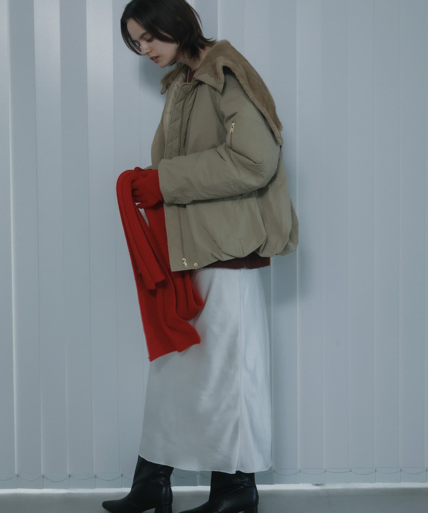 SENSE OF PLACE by URBAN RESEARCH「サテンアイラインスカート」|スカート|