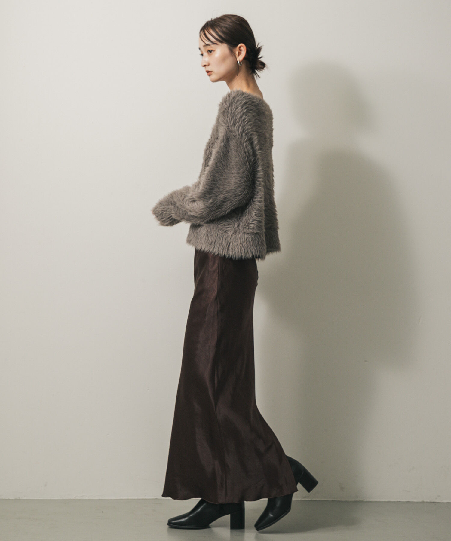 SENSE OF PLACE by URBAN RESEARCH「サテンアイラインスカート」|スカート|