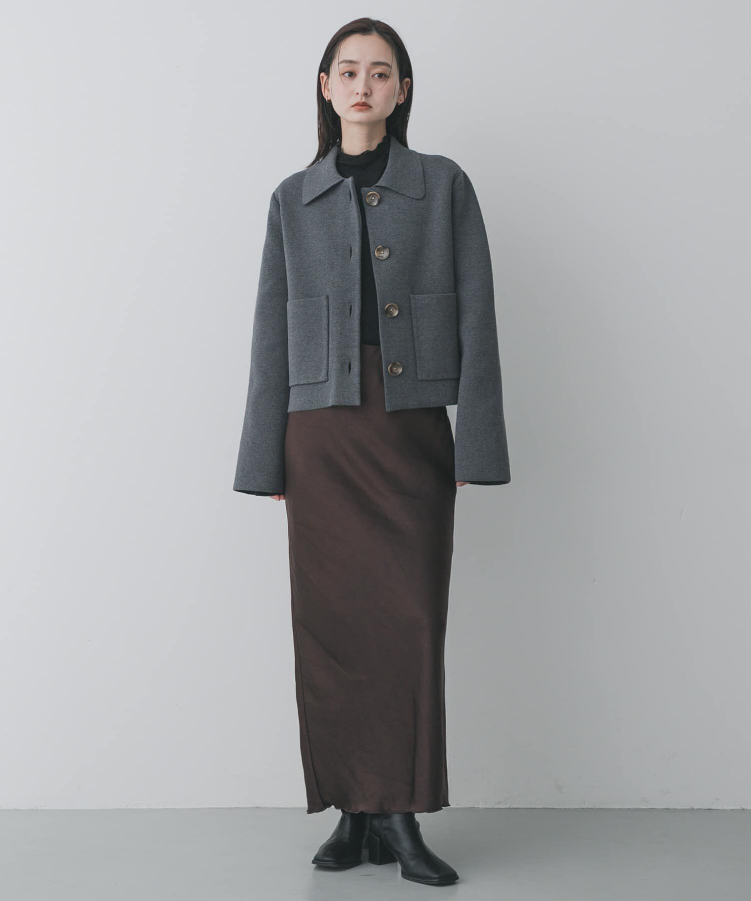 SENSE OF PLACE by URBAN RESEARCH「サテンアイラインスカート」|スカート|