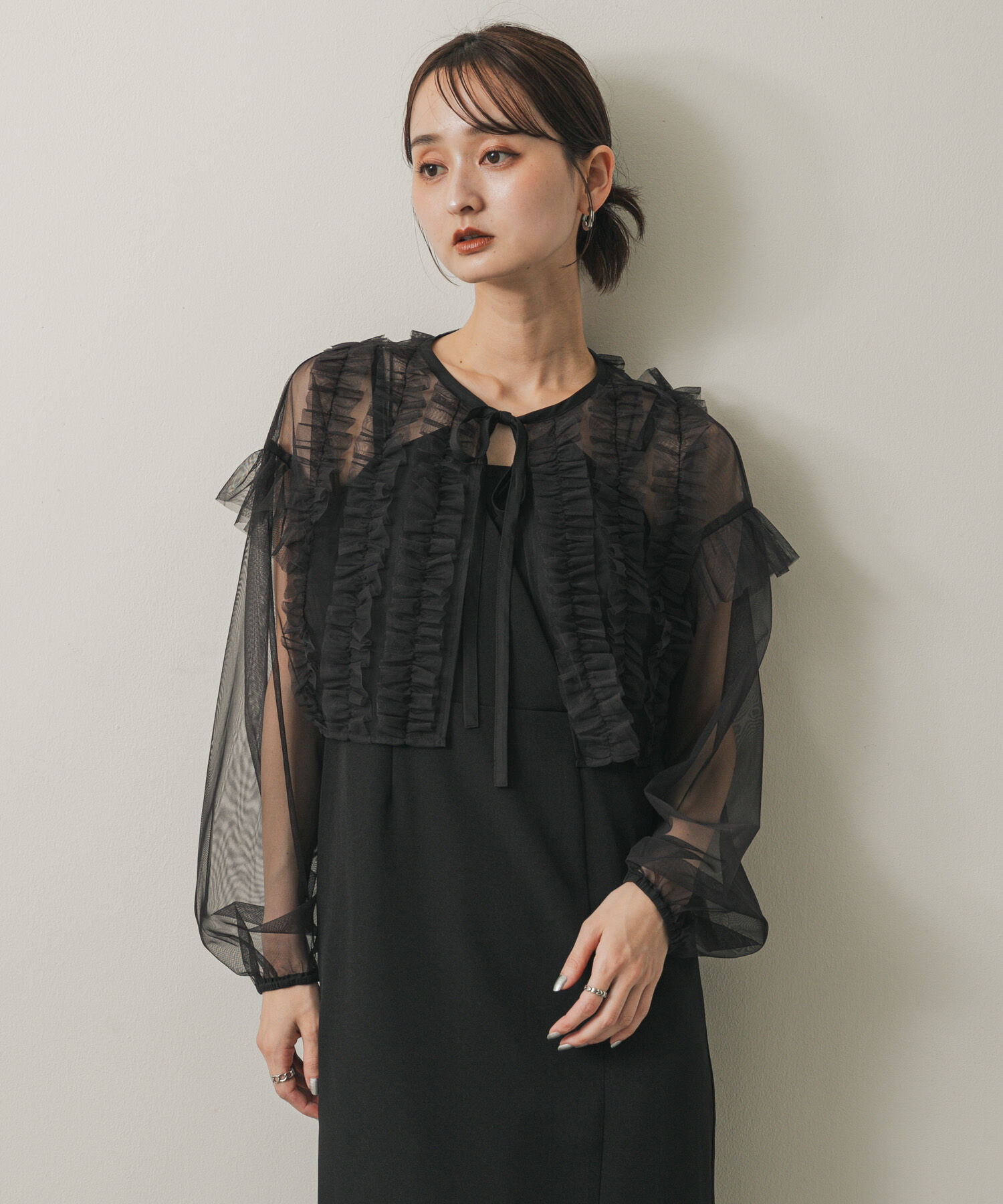 SENSE OF PLACE by URBAN RESEARCH「2Pチュールボレロセットキャミワンピース」|ワンピース|