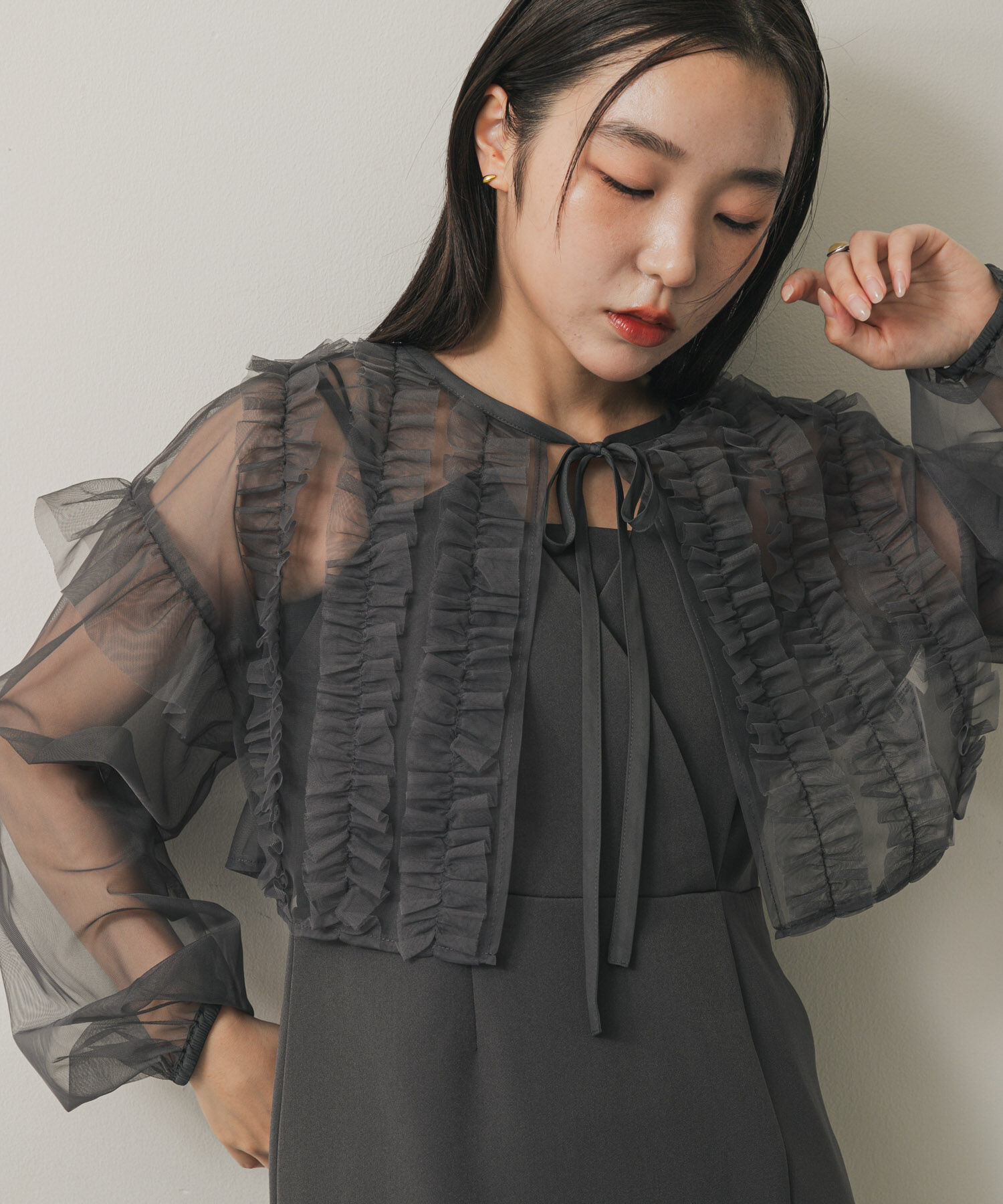 SENSE OF PLACE by URBAN RESEARCH「2Pチュールボレロセットキャミワンピース」|ワンピース|