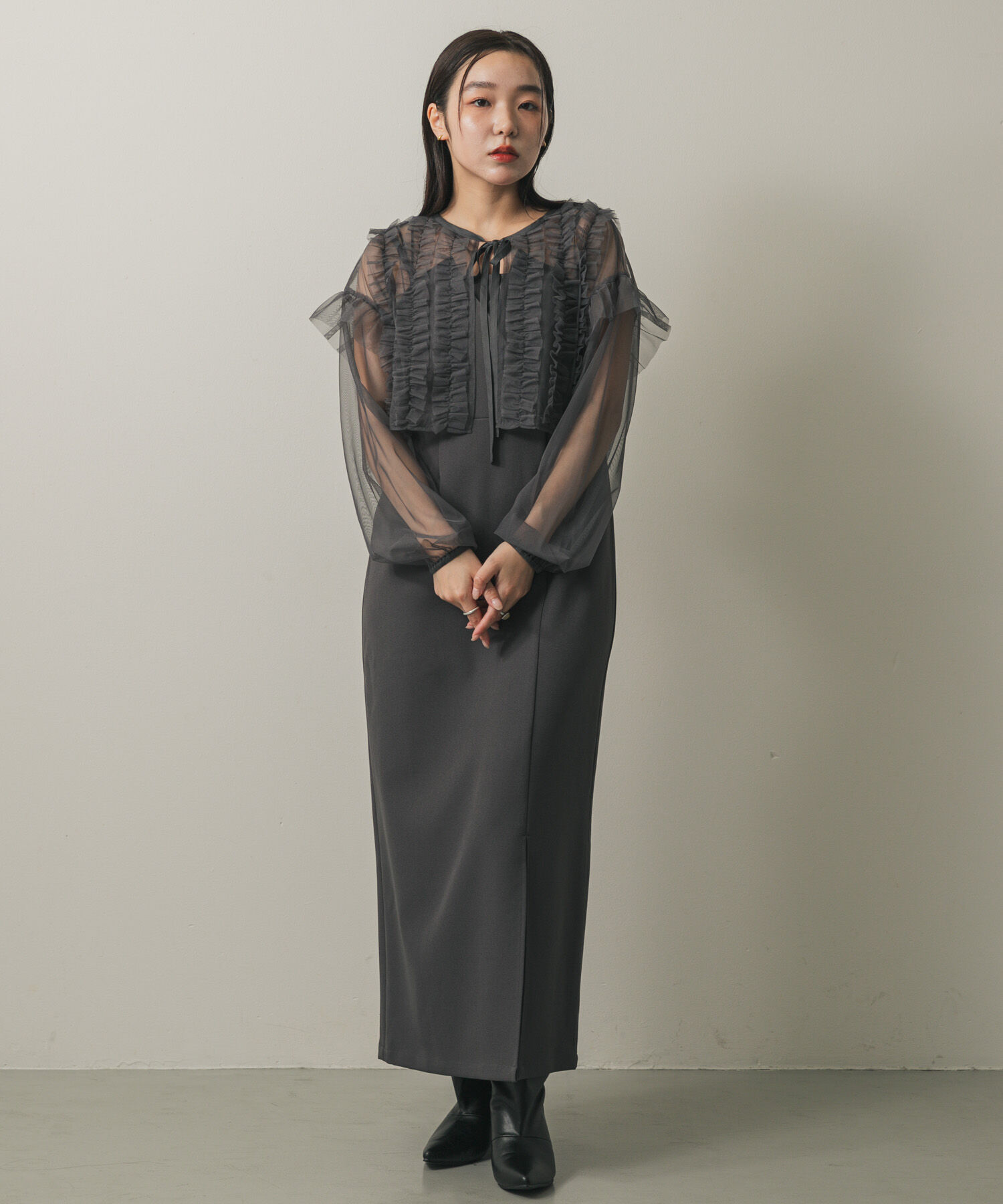 SENSE OF PLACE by URBAN RESEARCH「2Pチュールボレロセットキャミワンピース」|ワンピース|