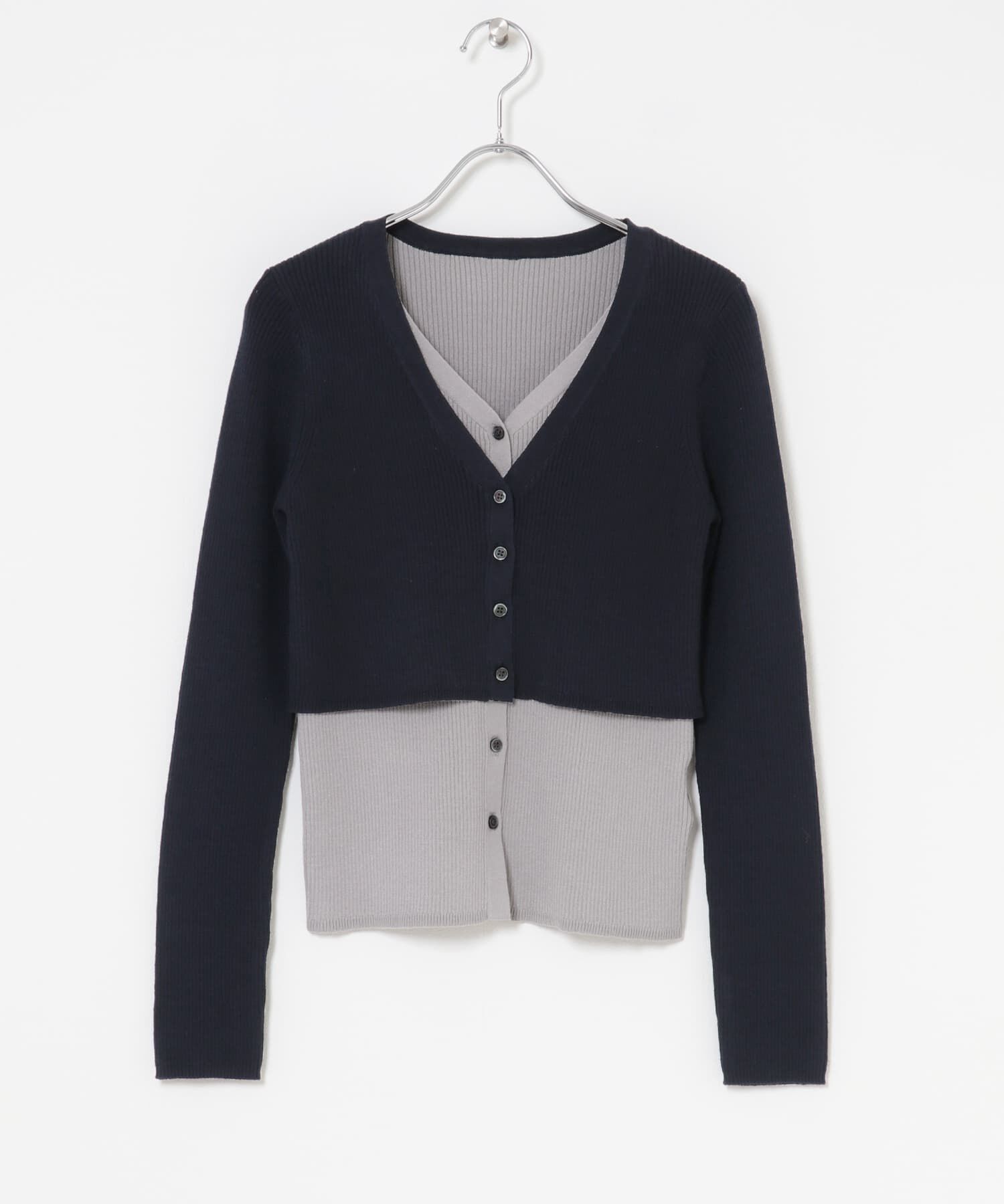 SENSE OF PLACE by URBAN RESEARCH「ダブルレイヤードカーディガン」|カーディガン|