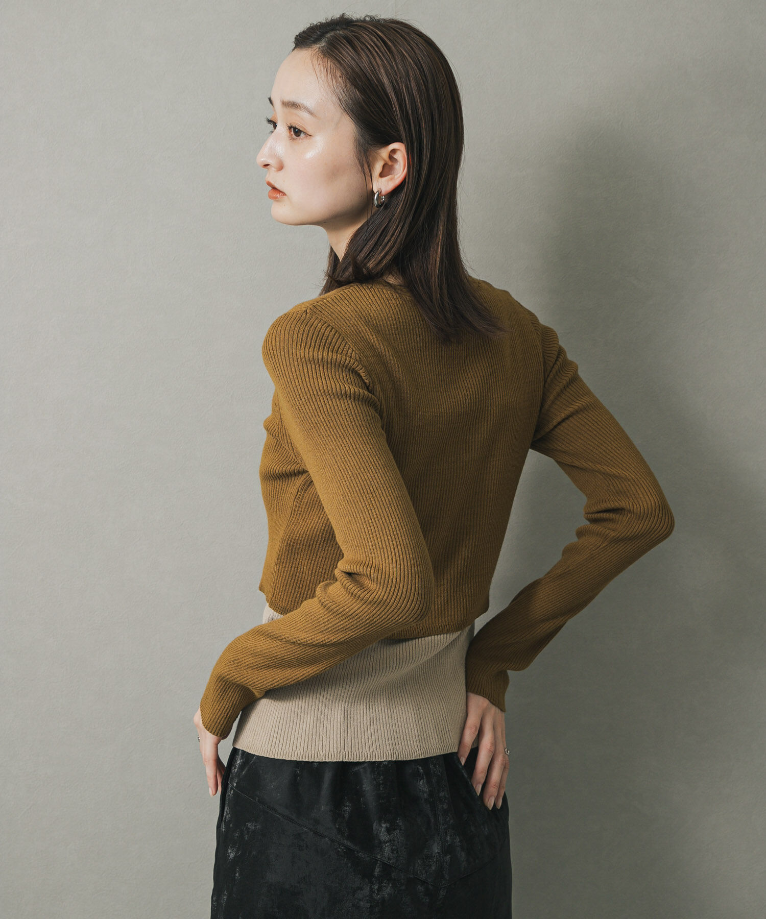 SENSE OF PLACE by URBAN RESEARCH「ダブルレイヤードカーディガン」|カーディガン|