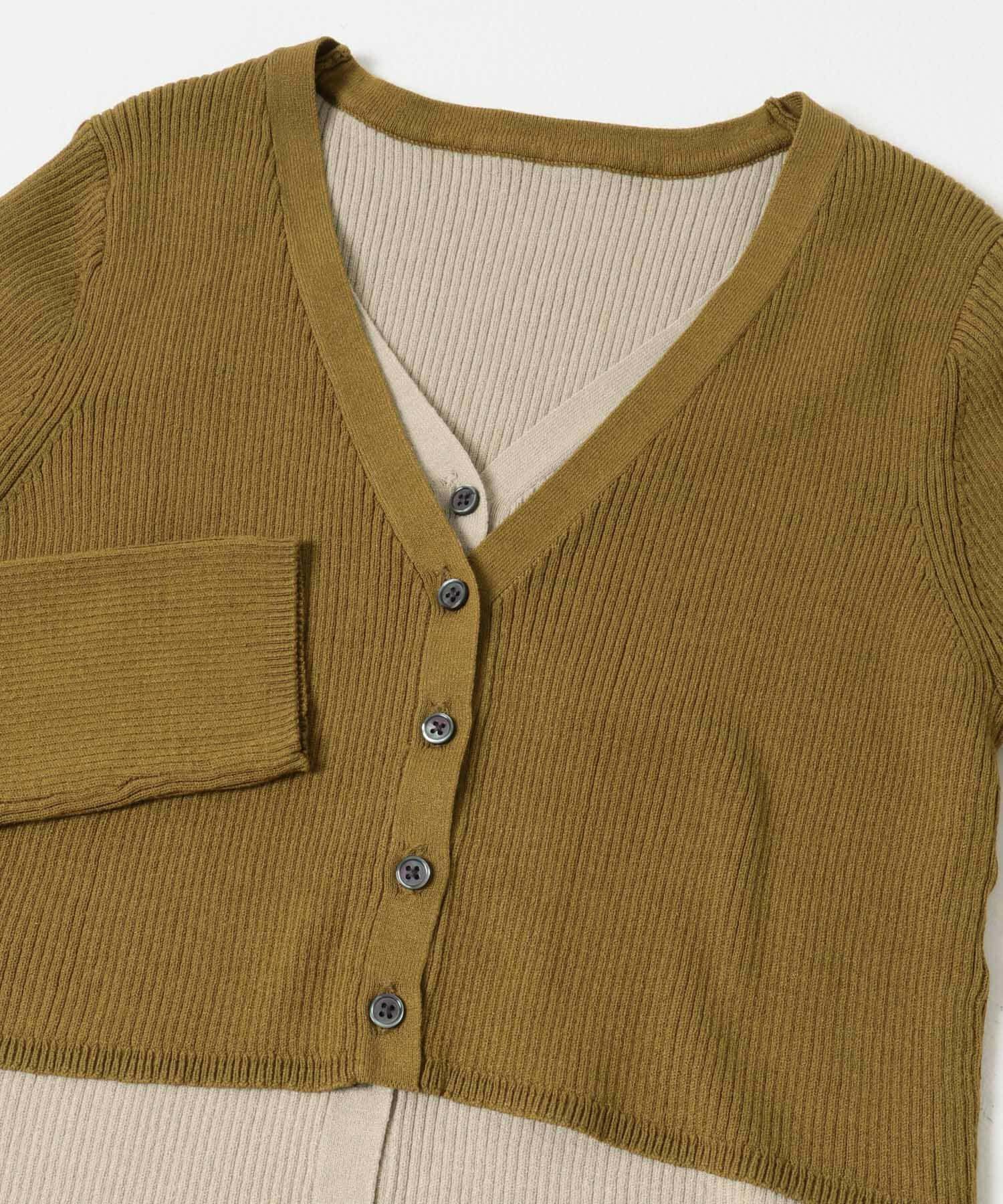 SENSE OF PLACE by URBAN RESEARCH「ダブルレイヤードカーディガン」|カーディガン|