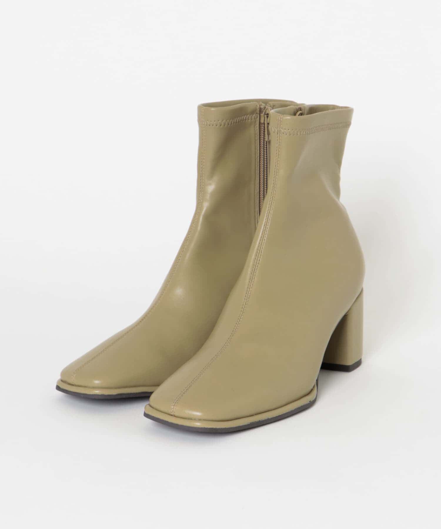 SENSE OF PLACE by URBAN RESEARCH「スクエアトウセンターシームストレッチブーツ」|ショートブーツ|