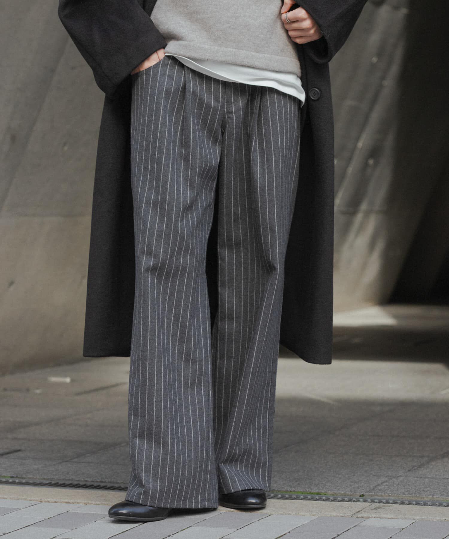 SENSE OF PLACE by URBAN RESEARCH「ウールブレンドカーブポケットストレートパンツ」|その他|