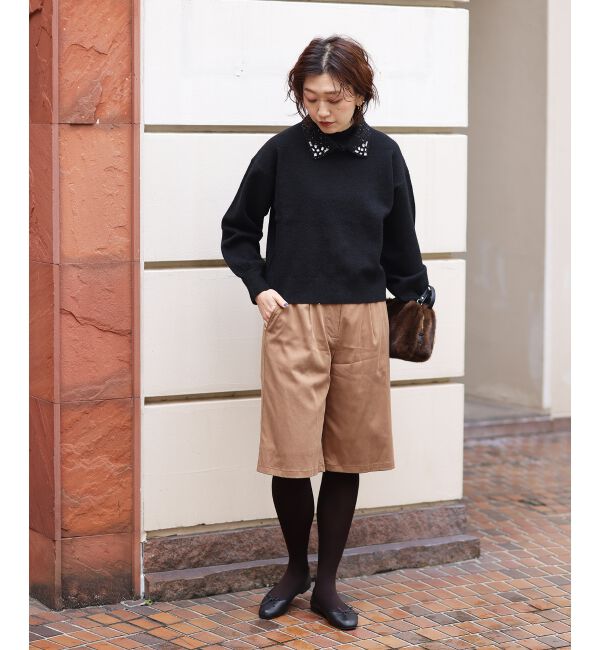  「2wayスパンコール襟ニット」|ニット・セーター|