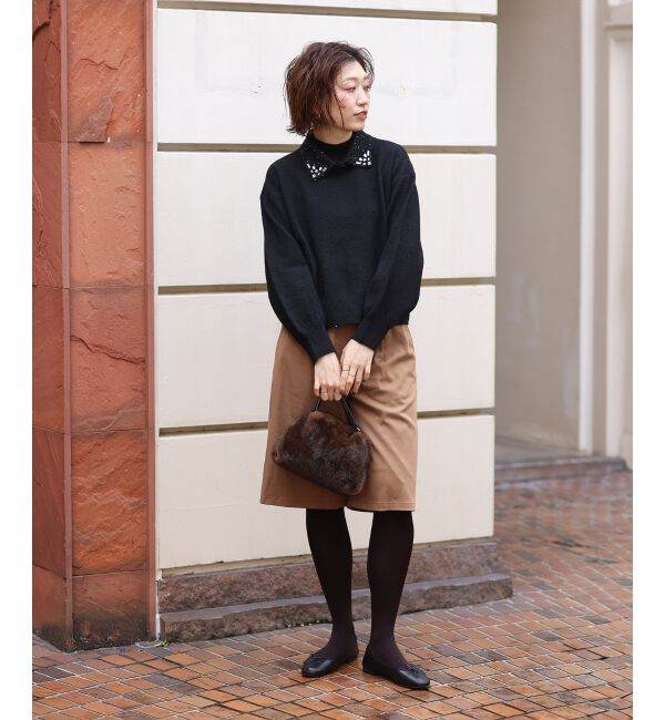  「2wayスパンコール襟ニット」|ニット・セーター|