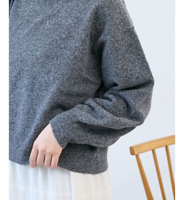  「2wayスパンコール襟ニット」|ニット・セーター|