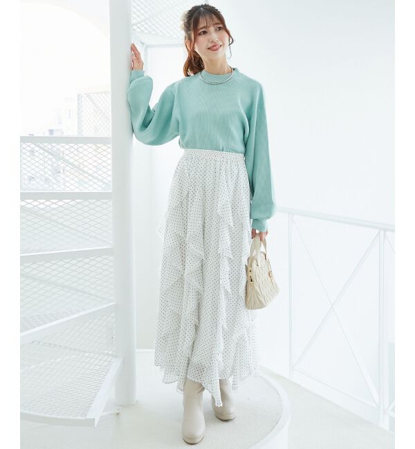 MAJESTICLEGON「ボリュームスリーブニット」|ニット・セーター|