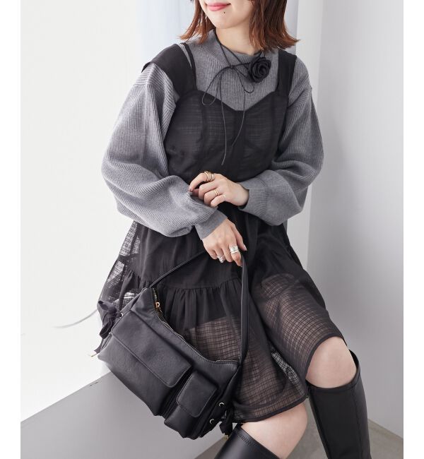 MAJESTICLEGON「ボリュームスリーブニット」|ニット・セーター|