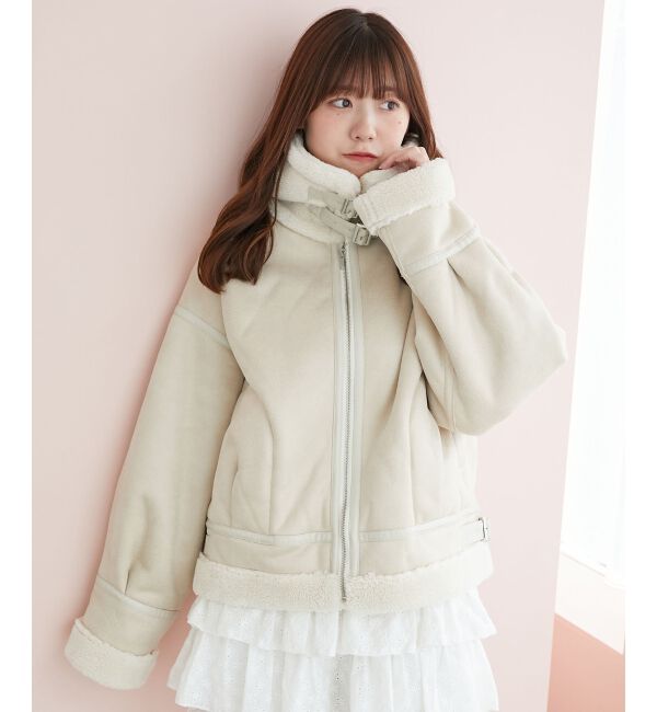  「オーバーサイズボアブルゾン」|ブルゾン・スタジャン|