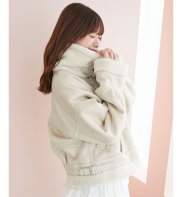  「オーバーサイズボアブルゾン」|ブルゾン・スタジャン|