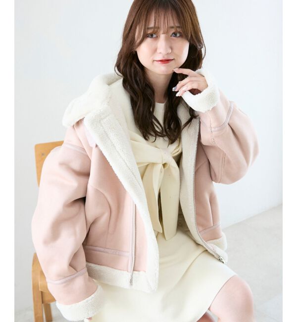  「オーバーサイズボアブルゾン」|ブルゾン・スタジャン|