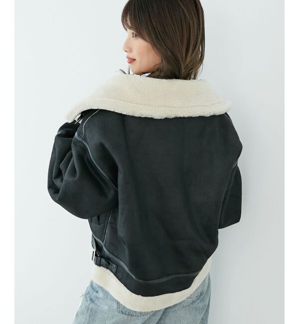  「オーバーサイズボアブルゾン」|ブルゾン・スタジャン|