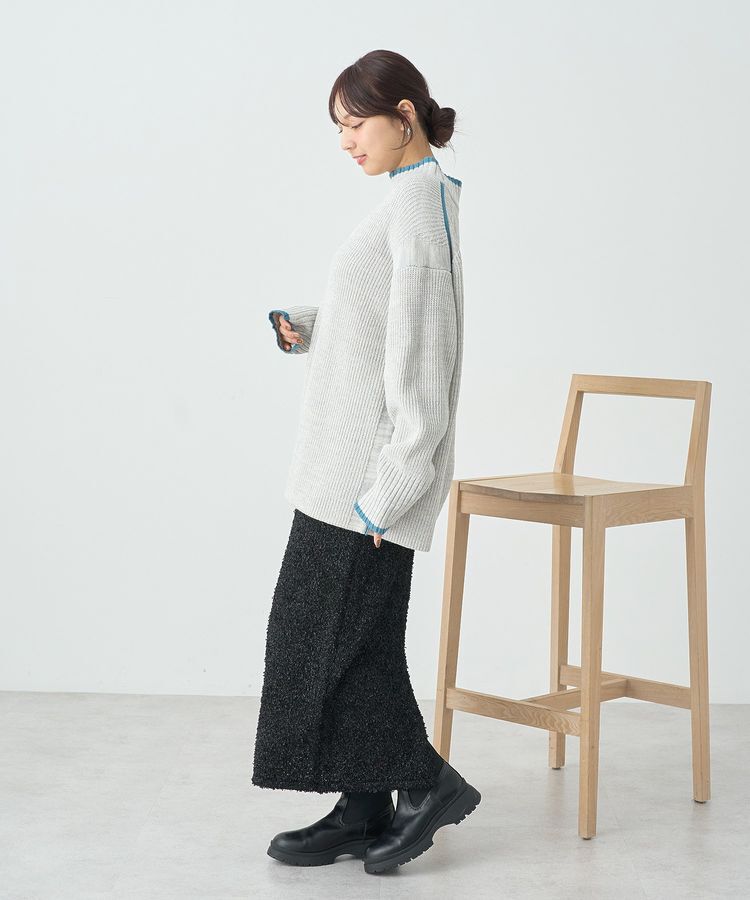 earth music&ecology「ラメニットナロースカート」|タイト|