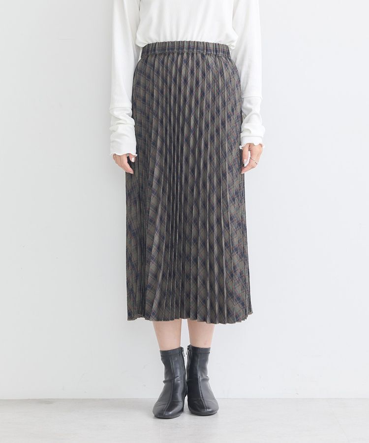 earth music&ecology「すきな丈T/Rプリーツスカート」|スカート|