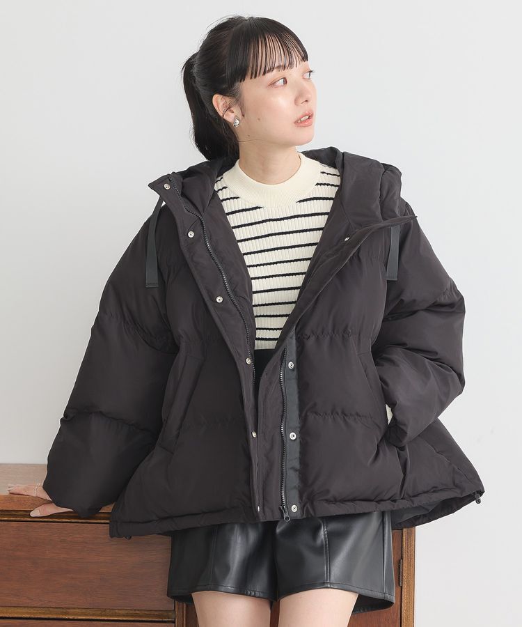 earth music&ecology「フーディーパファーブルゾン」|ブルゾン・スタジャン|